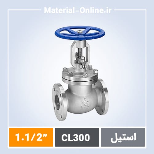 گیت ولو استیل کلاس 300 سایز 1.1/2 اینچ